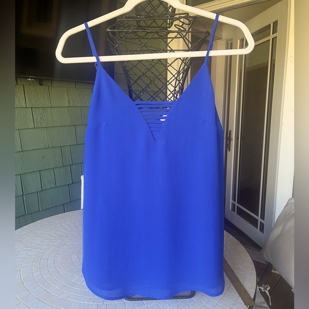 NEW Impeccable Pig Boutique (Nashville) Cobalt Blue Tank. Fully lined. Size S